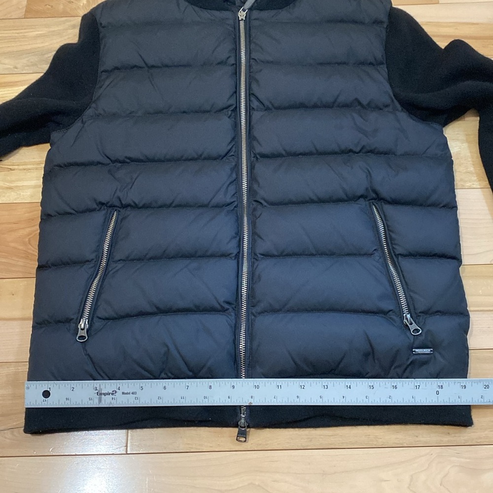 Men's Woolrich Black Puffer and Wool Jacket - Picture 8 of 16